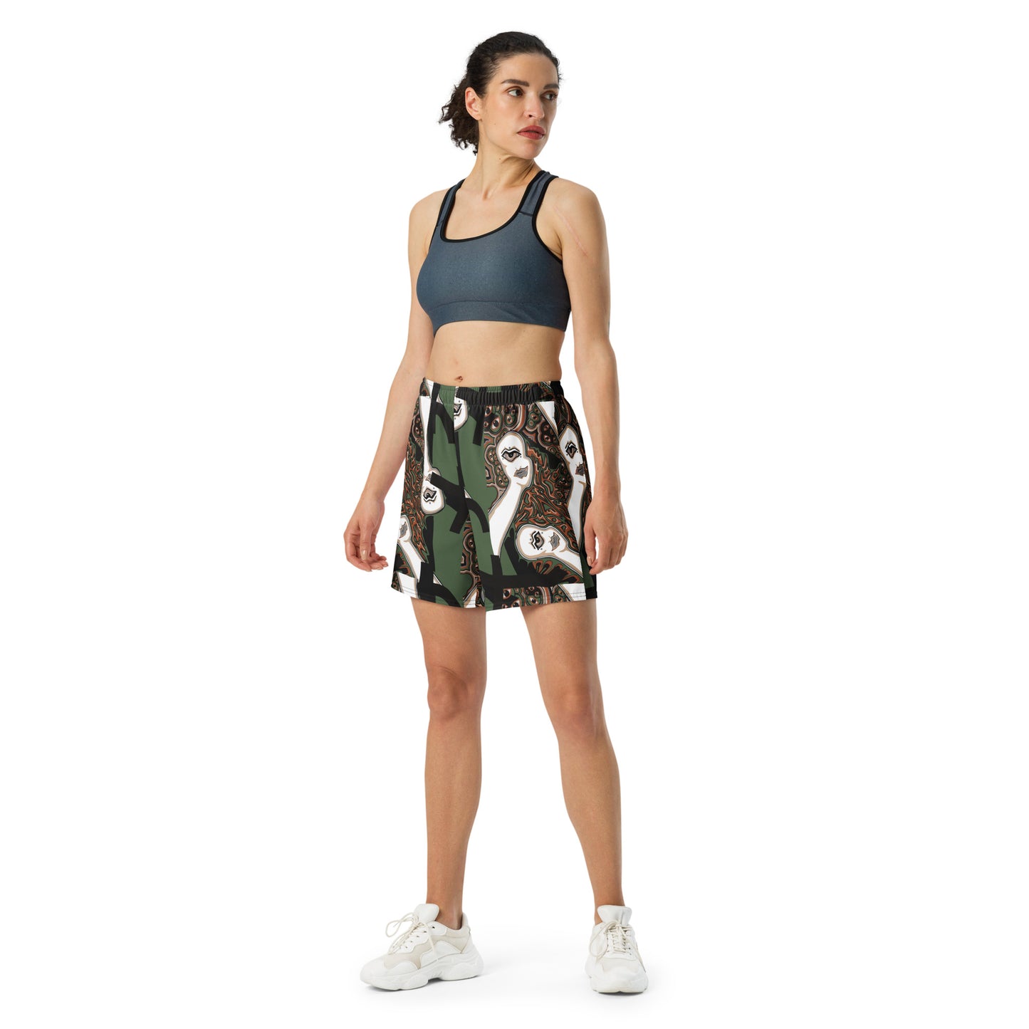 Face of Injustice CAMOUFLAGE Long Shorts