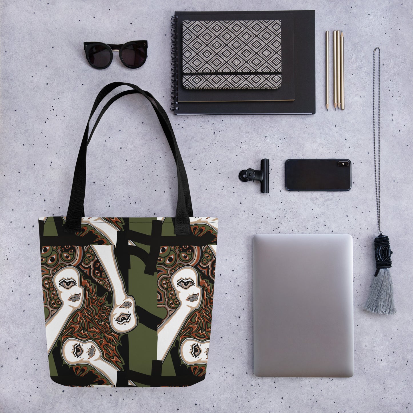 Face of Injustice CAMOUFLAGE Tote bag