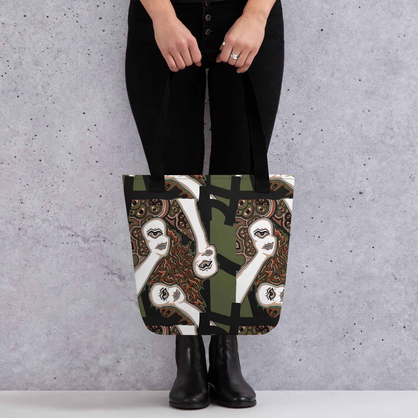 Face of Injustice CAMOUFLAGE Tote bag