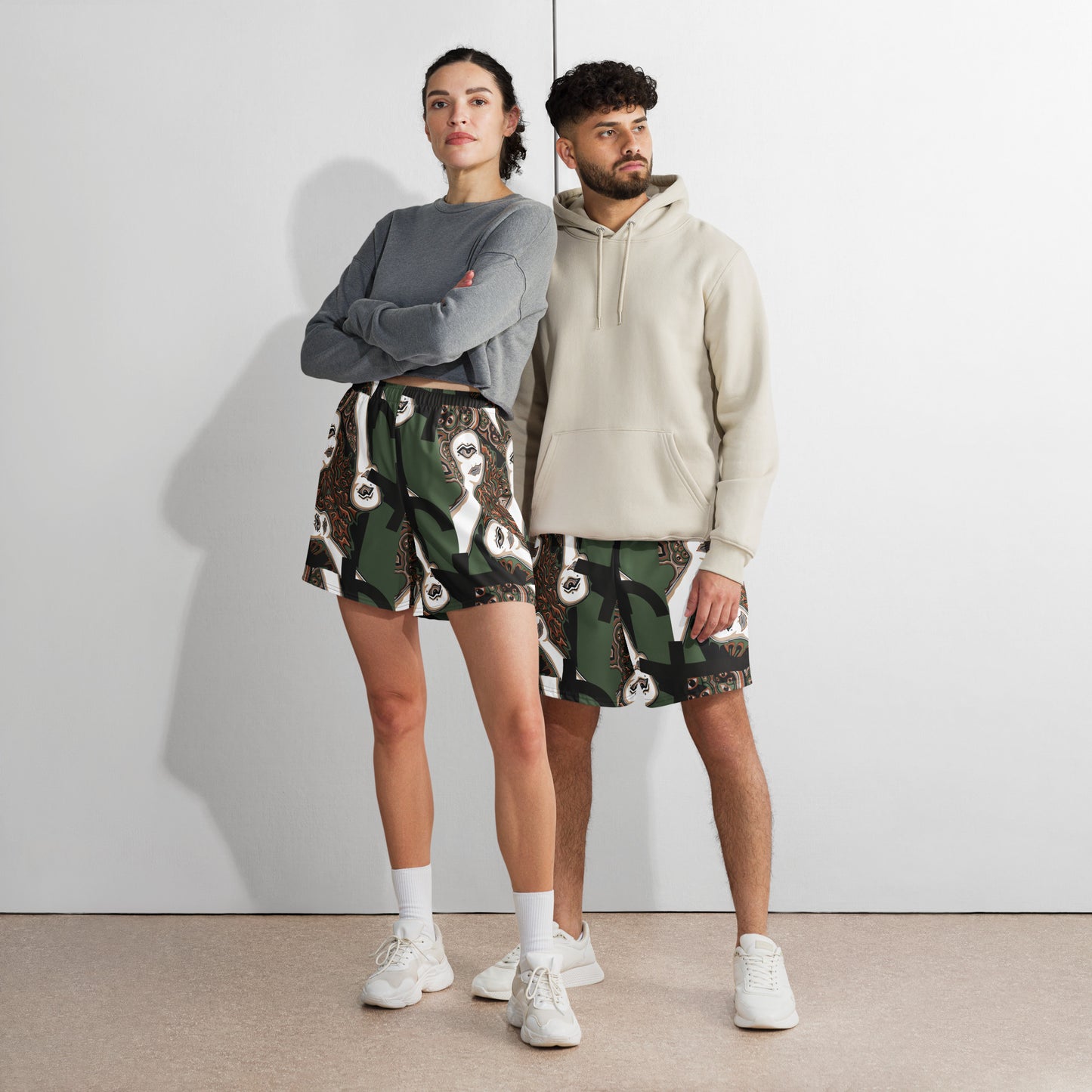 Face of Injustice CAMOUFLAGE  Long Shorts