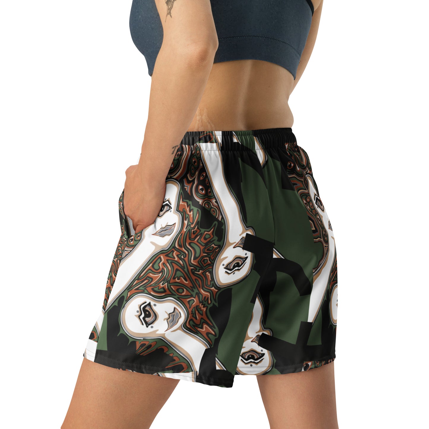 Face of Injustice CAMOUFLAGE  Long Shorts
